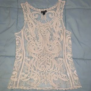 Express Lace Knit Tank